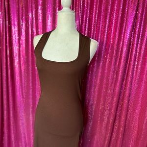 Brown Halter dress